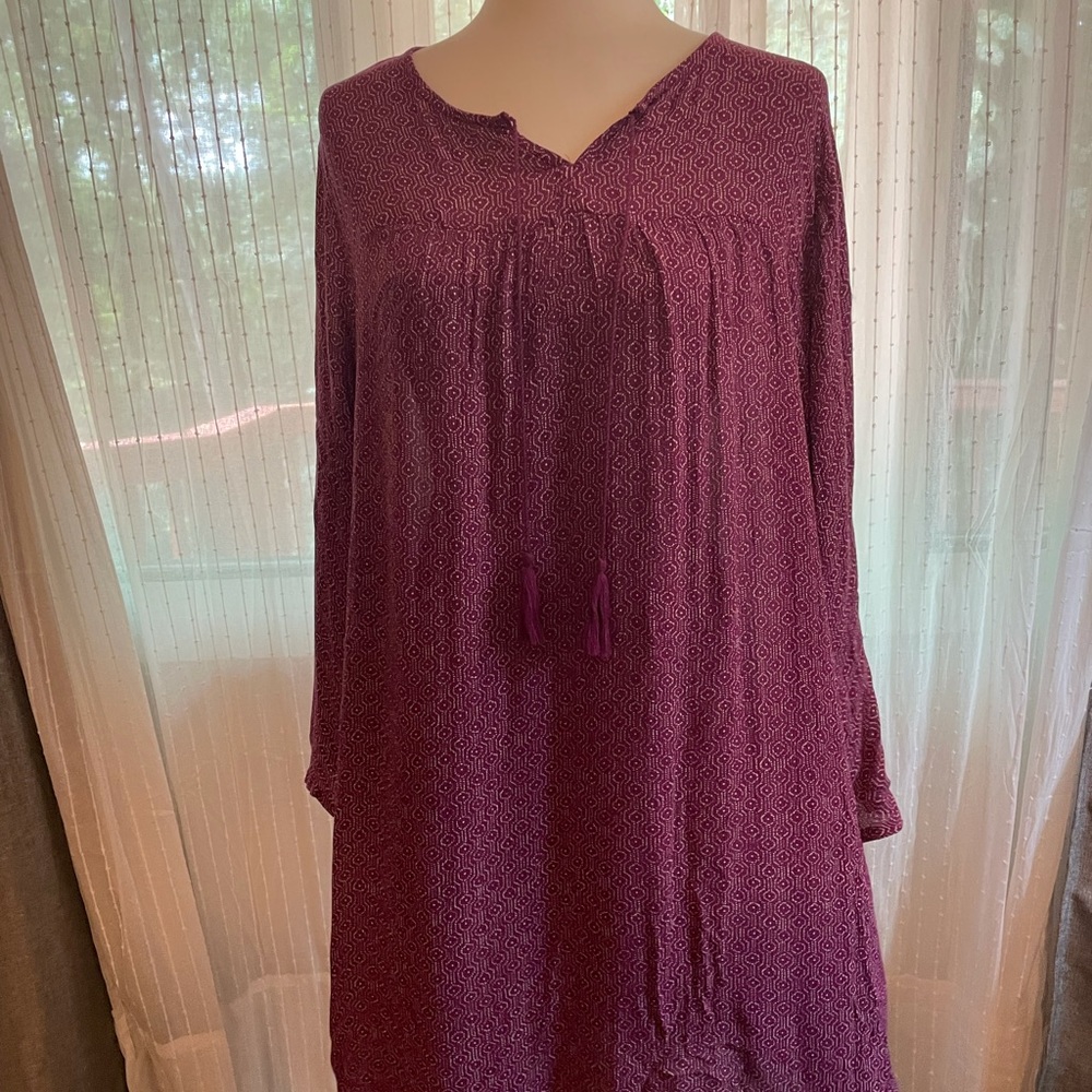 Purple 70 style dress